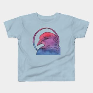 Bisexual Watercolour Pigeon | Pride Bird Kids T-Shirt